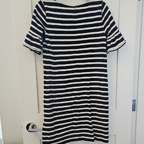 J. Crew stripped Black And White Shirt Dress 100% Cotton Size S - Picture 6 of 12